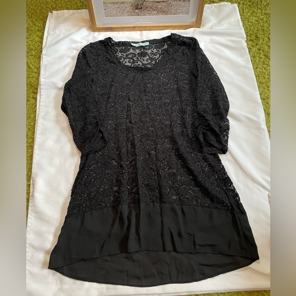 Maurice’s size medium black lace blouse